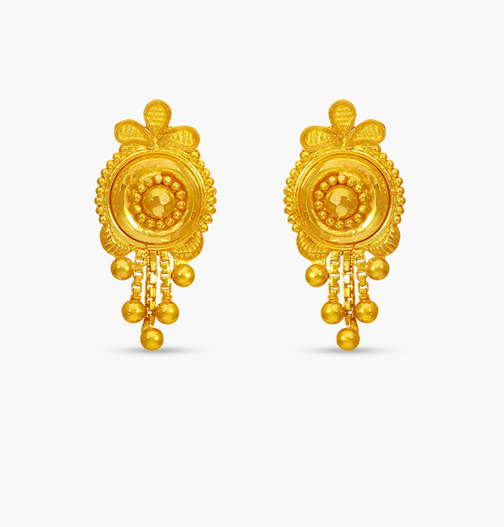 The 22K Decorated Wheel Earring